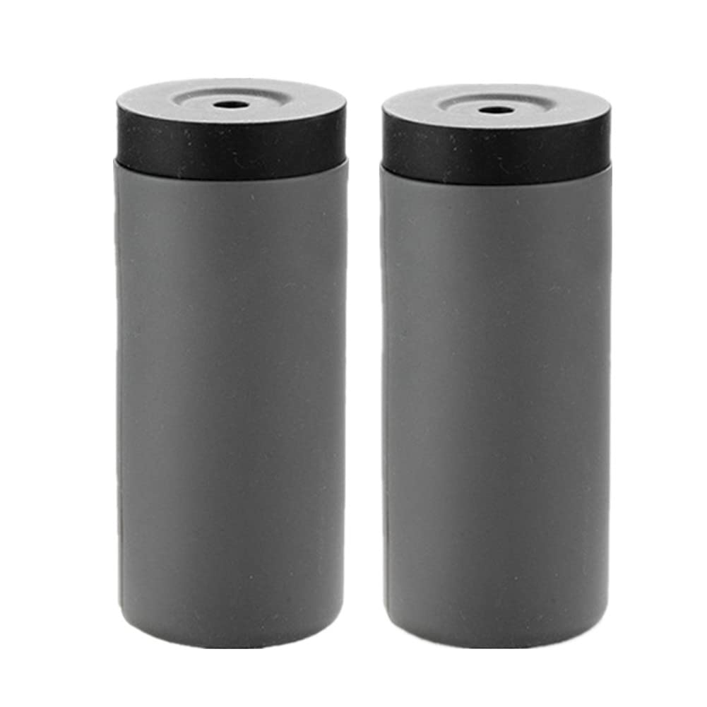 Distributeurs de savon rechargeables Garvee (lot de 2) pour la cuisine et la salle de bain, à pression, gris, pratiques et modernes