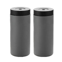 Distributeurs de savon rechargeables Garvee (lot de 2) pour la cuisine et la salle de bain, à pression, gris, pratiques et modernes