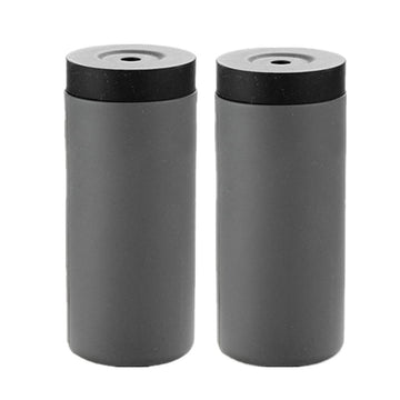 Distributeurs de savon rechargeables Garvee (lot de 2) pour la cuisine et la salle de bain, à pression, gris, pratiques et modernes
