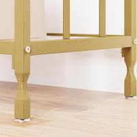 Table d'appoint Garvee pour petit canapé, avec étagère en verre et structure en métal, idéale pour l'entrée et le salon. Bois imperméable, pieds réglables, étroite, noire.