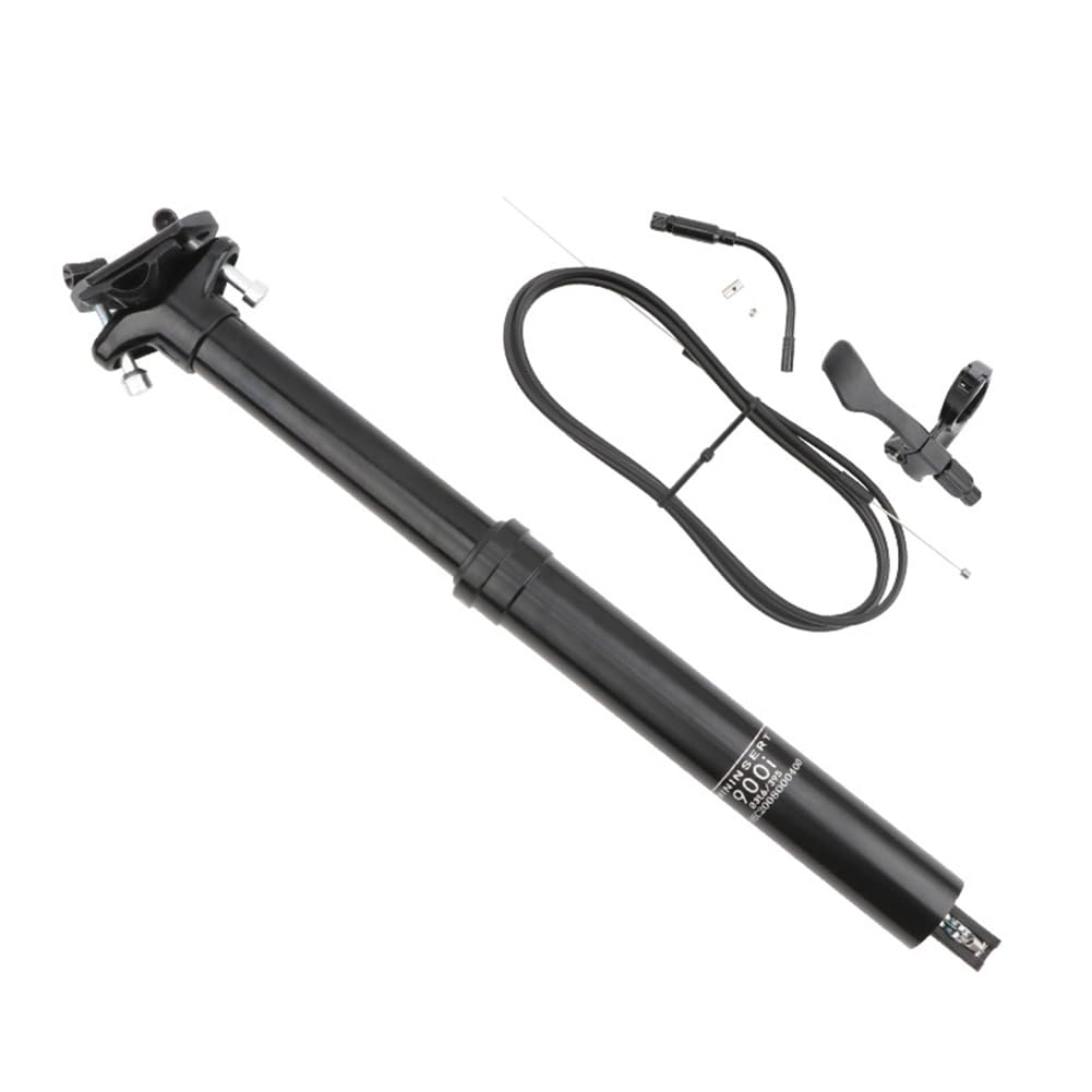 Garvee Tige de Selle Télescopique Hydraulique VTT 31,6 × 395 mm, Réglable, pour Mountain Bike Off-Road Adulte