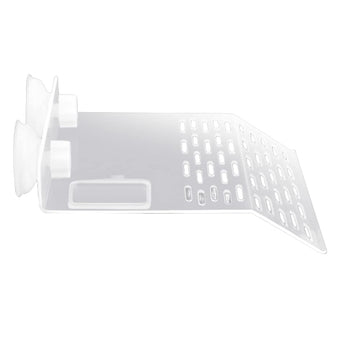 Plateforme de bronzage pour grande tortue Garvee avec 2 ventouses pour aquarium, blanche