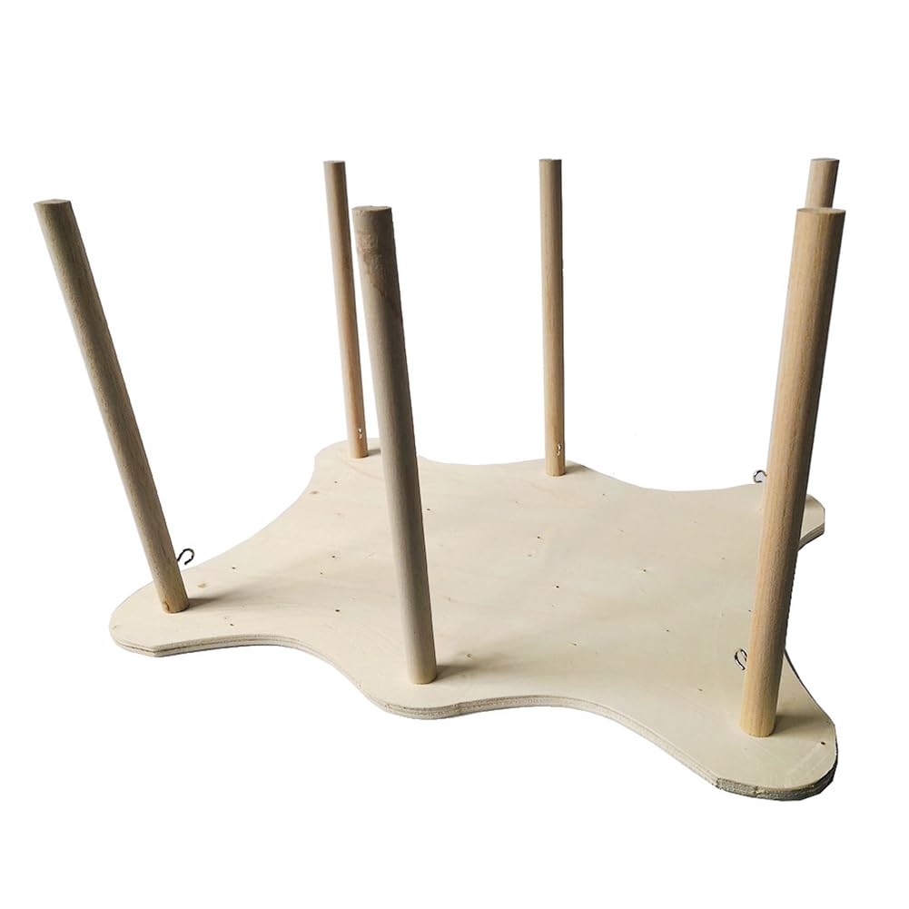 Lit hamac GARVEE pour cobayes, lapins et furets, grand format, avec cadre en bois, 30 x 30 x 24 cm, tissu doux, style champêtre