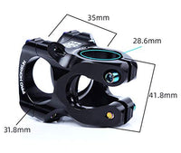 Potence courte Garvee CNC 35 mm en alliage d'aluminium haute résistance pour VTT et vélo de route, 31,8 mm x 28,6 mm, couleur 559