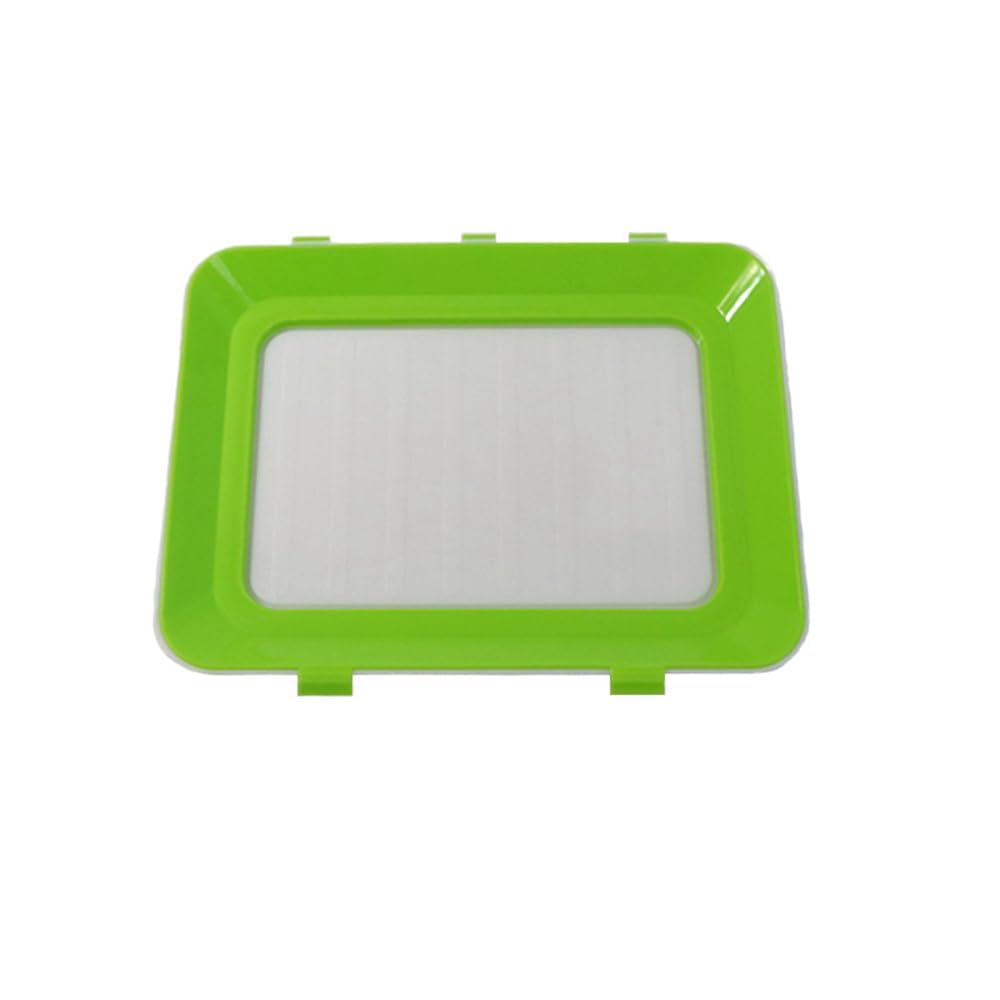 Plateau alimentaire réutilisable Garvee, en plastique Ermetico sans BPA, vert, pour réfrigérateur et pique-nique, empilable et pratique