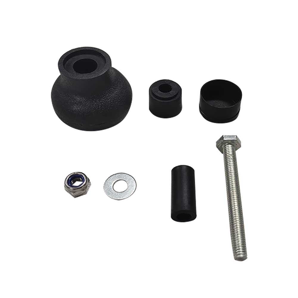 Poignée de volant Garvee 8 mm pour chariots élévateurs et tracteurs, en ABS, surface lisse, noire.