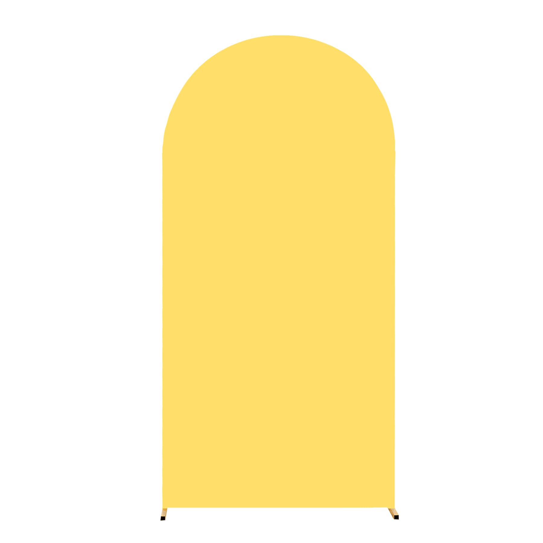 Garvee Ensemble de 3 pièces en spandex avec fermeture éclair pour arche de mariage, idéal pour les fêtes et les cérémonies. Couleur neutre.