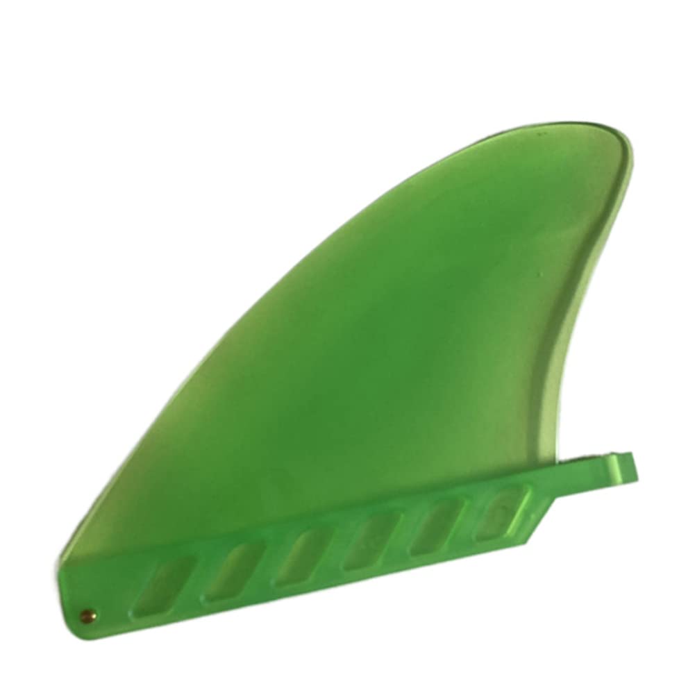 Garvee Surf Alette 4,6" souple et flexible avec vis, longboard/SUP/paddleboard Alette blanc central, pièce de rechange, vert, sports nautiques