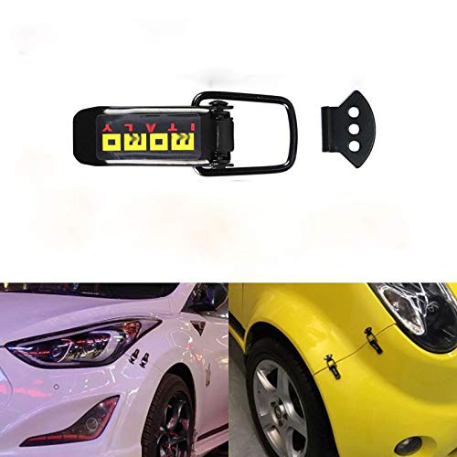 Kit de fixation rapide Garvee pour capot de voiture/camion, en fer noir, en forme de L. Pratique et durable.