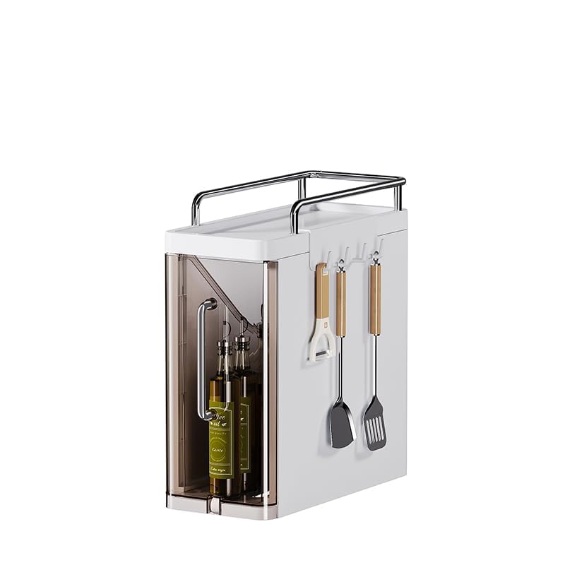Étagère à épices Garvee à 3 niveaux avec tiroir, gain de place, robuste, pour la cuisine et la salle de bain, compacte et polyvalente