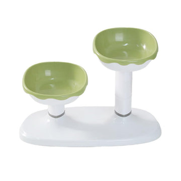 Gamelle pour chat Garvee, hauteur réglable, surélevée, antidérapante, en plastique, avec coussinet antidérapant, pour l'alimentation en intérieur