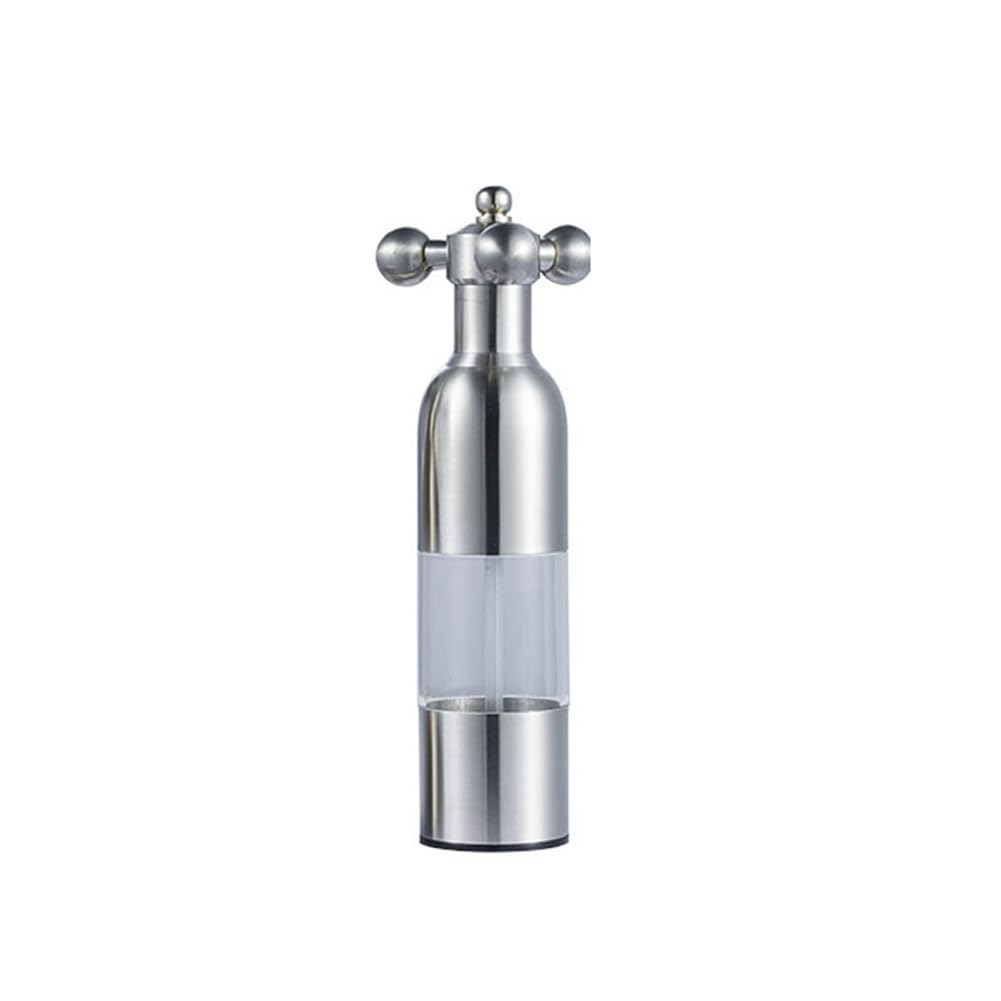 Ensemble moulin à sel et à poivre Garvee, en acier inoxydable, rechargeable, réglable, pour la maison et la cuisine, moulins à épices compacts
