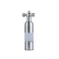 Ensemble moulin à sel et à poivre Garvee, en acier inoxydable, rechargeable, réglable, pour la maison et la cuisine, moulins à épices compacts