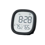 Réveil numérique Garvee avec affichage de la température et de l'humidité, écran LCD, design magnétique pour chambre et bureau, fonctionne sur piles