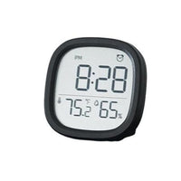 Réveil numérique Garvee avec affichage de la température et de l'humidité, écran LCD, design magnétique pour chambre et bureau, fonctionne sur piles
