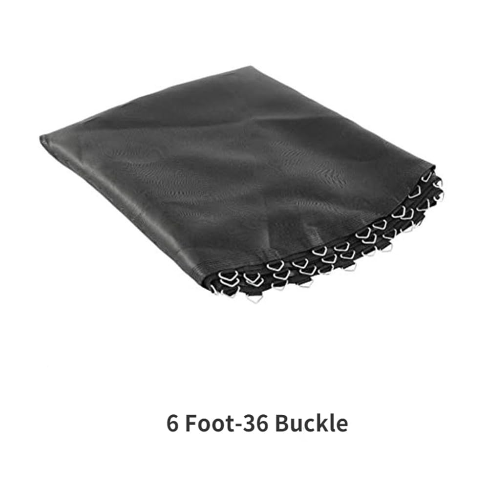 Tapis de rechange pour trampoline Garvee, rond de 2,44 m (8 pieds), imperméable, résistant aux UV, tapis de saut à ressorts de sécurité avec 48 boucles, anneaux en V, coussinets à crochets et boucles