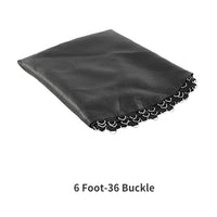 Tapis de rechange pour trampoline Garvee, rond de 2,44 m (8 pieds), imperméable, résistant aux UV, tapis de saut à ressorts de sécurité avec 48 boucles, anneaux en V, coussinets à crochets et boucles