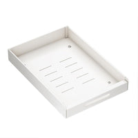 Organisateur de tiroir de placard de cuisine Garvee 35 cm en acier au carbone adhésif extensible blanc pour cuisine et salle de bain