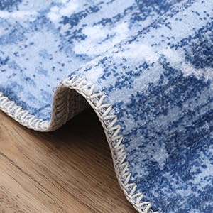 Tapis Garvee Boho à poils courts, lavable en machine, antidérapant, pour salon et chambre
