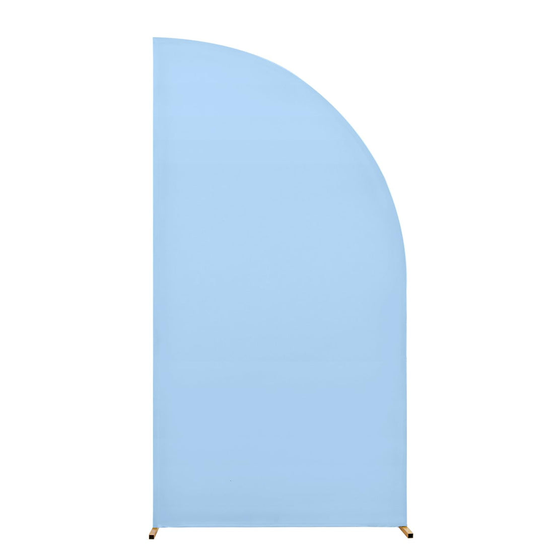 Garvee Arche de mariage - Housse extensible en spandex de 1,5 m (5 pi) en forme de croissant, élastique et réutilisable, blanche, idéale pour la décoration de mariages, d'anniversaires et de fêtes.