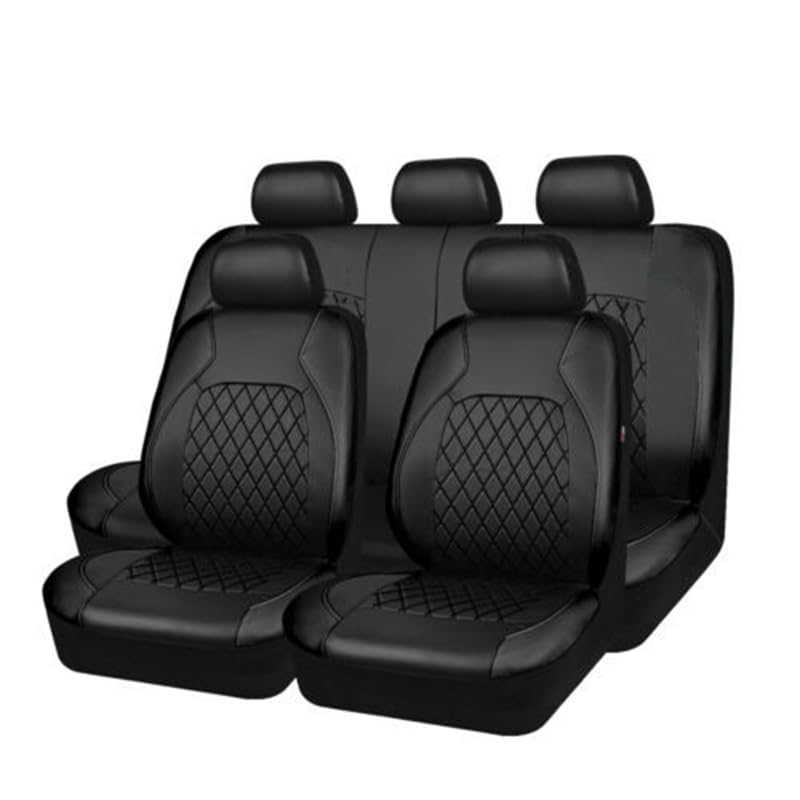 Housse de siège auto Garvee, protection de siège auto, ensemble de 9 pièces, imperméable, pour sièges avant, taille universelle, noir