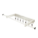 Garvee Séchoir à linge mural, pliable, pour une utilisation intérieure ou extérieure, 62,3-115 cm, gain de place, avec 7 pinces, capacité de charge de 30 kg, blanc, grand - Blanc