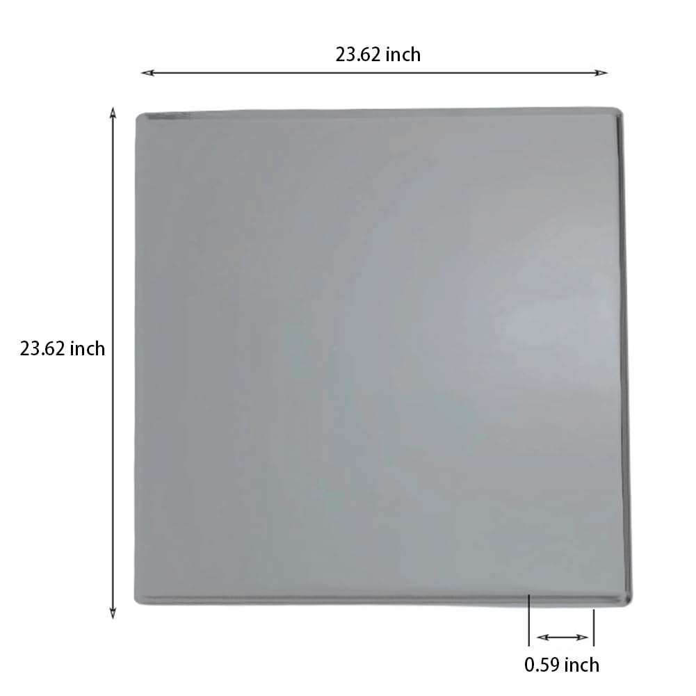 Tapis de machine à laver/couvre-manteau en silicone Garvee, 50 x 60 cm, noir, antidérapant, imperméable