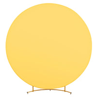 Arche de mariage ronde GARVEE, 2 m, housse élastique jaune, idéale pour les photos, les fêtes et les baby showers.
