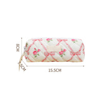 Trousse de maquillage Garvee 3 pièces (L+M+S) Petite trousse cosmétique pour femme, idéale pour les voyages et les activités de plein air, motif floral rose