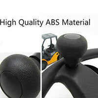 Poignée de volant Garvee 8 mm pour chariots élévateurs et tracteurs, en ABS, surface lisse, noire.