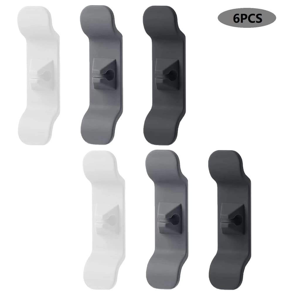 Ensemble de 6 enrouleurs de câbles Garvee pour appareils de cuisine, en silicone, auto-adhésifs, universels, gain de place, organisateur de câbles, cuisine