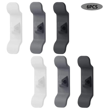 Ensemble de 6 enrouleurs de câbles Garvee pour appareils de cuisine, en silicone, auto-adhésifs, universels, gain de place, organisateur de câbles, cuisine
