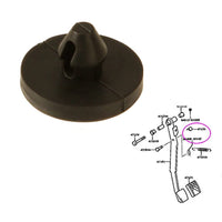 Garvee Lot de 12 butées en caoutchouc pour interrupteur de feu stop, compatibles avec la plupart des voitures. Compactes et faciles à installer, noires, 1,8 x 1,1 cm.