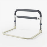 Garvee barrière de lit pour seniors, réglable en hauteur, gris et blanc, 64 × 55 × 36,5 à 43,5 cm, protection antichute, robuste et sûre