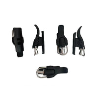 Garvee Lot de 2 gâchettes de pêche en mer avec bouton-poussoir bionique pour doigt et pouce, bobine fixe noire pour la pêche côtière et de plage