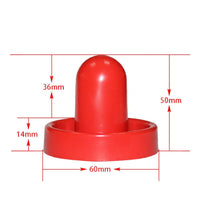 Ensemble d'accessoires de hockey sur air Garvee : 2 broches de 60 mm, 4 disques de 51 mm, en résine rouge, pour enfants et adolescents, table de jeu