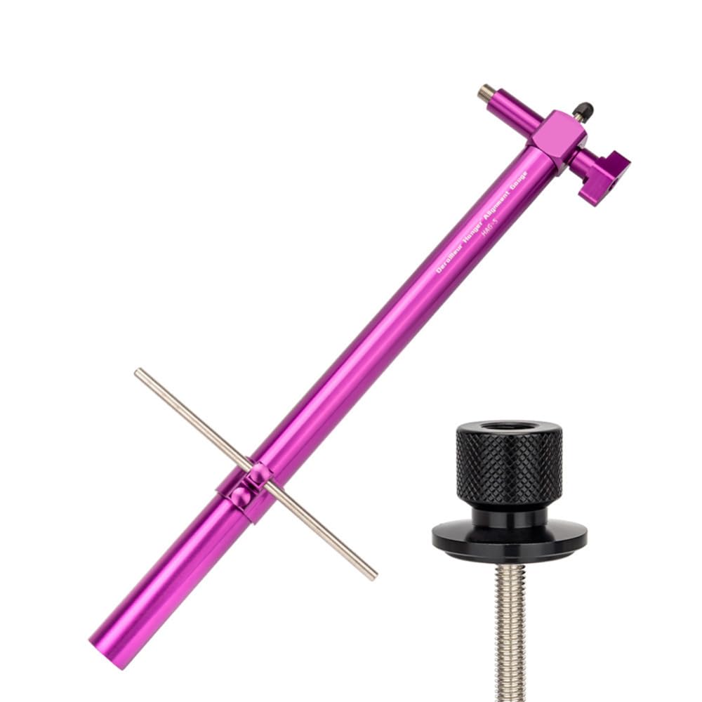 Outil de réglage de dérailleur de vélo Garvee en acier inoxydable pour câble et levier de vitesses - Réglage précis violet
