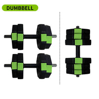 Ensemble d'haltères réglables Garvee 30 lbs/44 lbs, kettlebell et barre 2 en 1, pour l'entraînement à domicile, noir