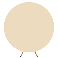 Arche ronde Garvee, toile de fond en polyester avec fermeture éclair et élastique, légère, 1,98 m, décoration pour mariages et fêtes, blanche