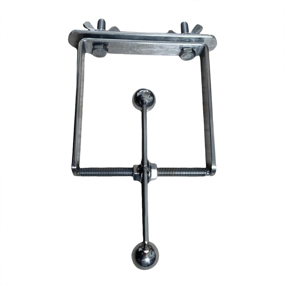 GARVEE Jouet à mâcher pour perroquets, perchoir suspendu en acier inoxydable, accessoire de cage interactif, tailles moyenne et grande.