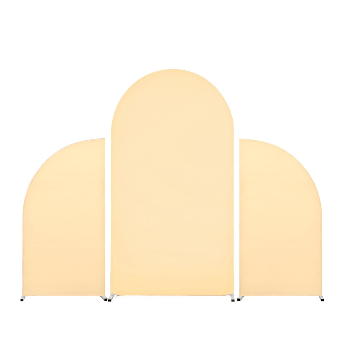 Garvee Ensemble de 3 pièces de haute qualité pour arche de mariage, toile de fond élastique et pliable double face, idéale pour mariage, baby shower et anniversaire. dimensions : 1,5 m, 2,2 m et 1,5 m