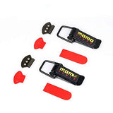 Kit de fixation rapide Garvee pour capot de voiture/camion, en fer noir, en forme de L. Pratique et durable.
