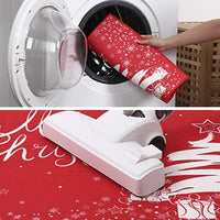Garvee Kerst Deurmat Xmas Rouge Sapin de Noël et Flocons de Neige Antidérapant 40 x 60 cm Intérieur Extérieur