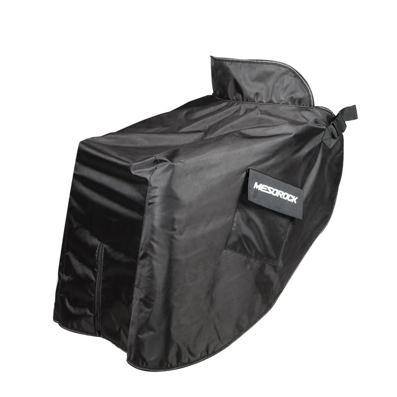 Housse universelle pour jambes de scooter Garvee, couverture imperméable doublée en polaire pour scooter, idéale par temps froid et pluvieux, housse multifonctionnelle pour jambes de fauteuil roulant, noire