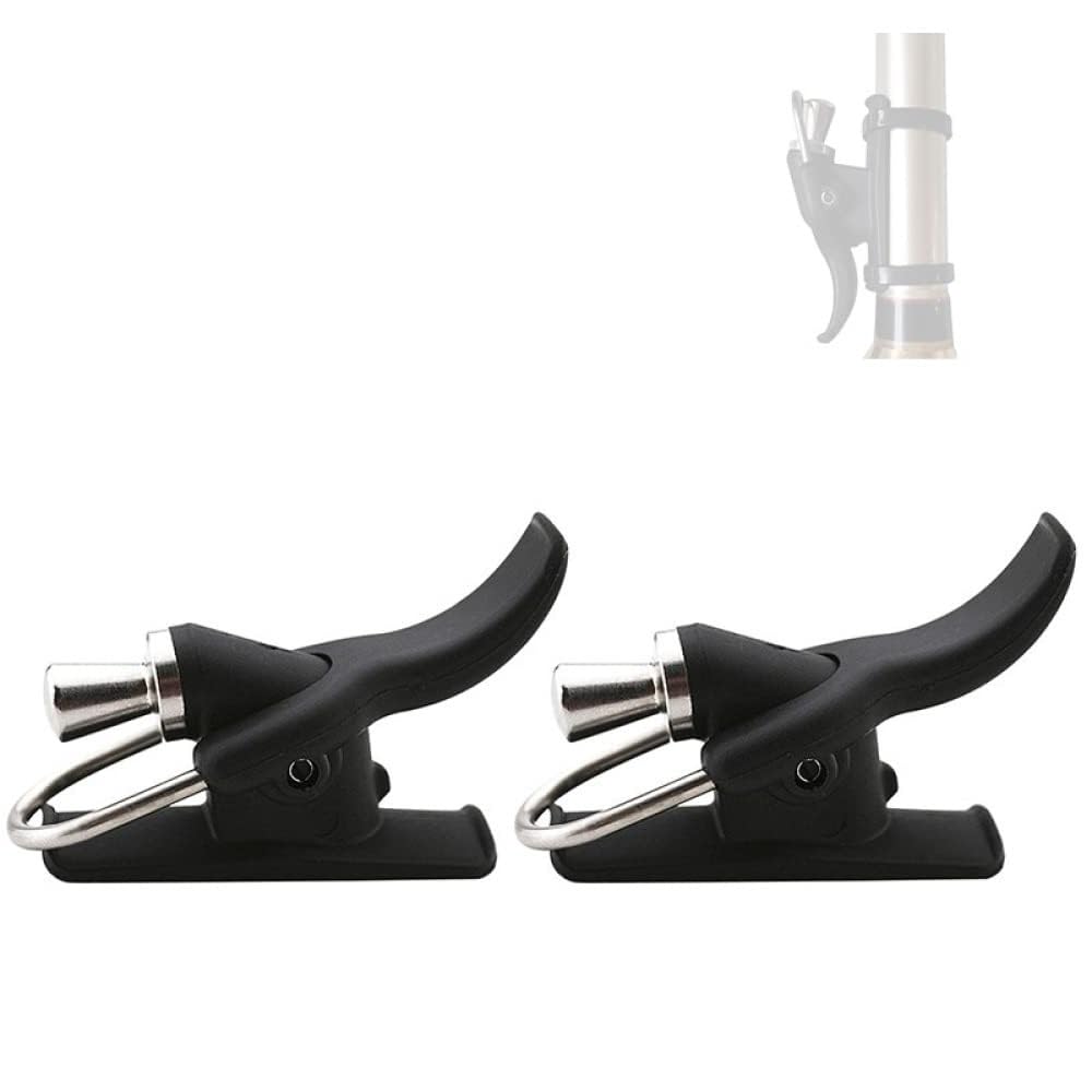Garvee Lot de 2 gâchettes de pêche en mer avec bouton-poussoir bionique pour doigt et pouce, bobine fixe noire pour la pêche côtière et de plage