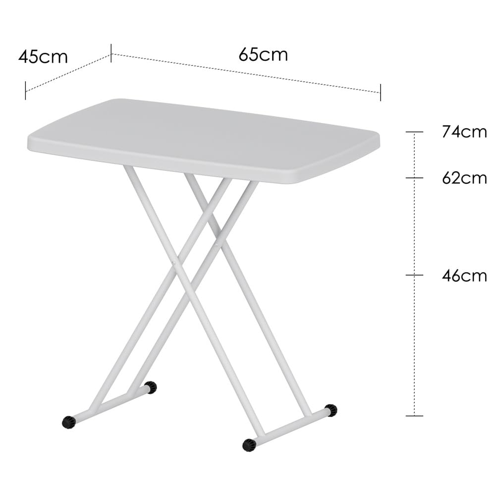 Garvee Ensemble de 4 chaises de salle à manger - Empilables, ergonomiques - Pieds en métal, plastique - Blanches - pour la cuisine, le bureau et les espaces extérieurs