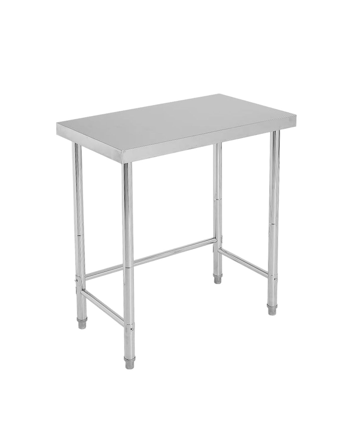 Table de travail Garvee en acier inoxydable 45,7 x 81,3 cm (18 x 32 pouces), robuste et mobile, pour la cuisine et l'atelier, antirouille.