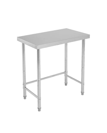 Table de travail Garvee en acier inoxydable 45,7 x 81,3 cm (18 x 32 pouces), robuste et mobile, pour la cuisine et l'atelier, antirouille.