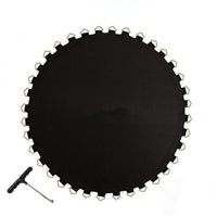 Tapis de rechange pour trampoline Garvee, rond de 2,44 m (8 pieds), imperméable, résistant aux UV, tapis de saut à ressorts de sécurité avec 48 boucles, anneaux en V, coussinets à crochets et boucles