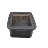 Presse à tofu Garvee et ensemble de fabrication de tofu, plastique de qualité alimentaire, bac d'égouttage, tamis intégré, noir transparent, pour le tofu maison